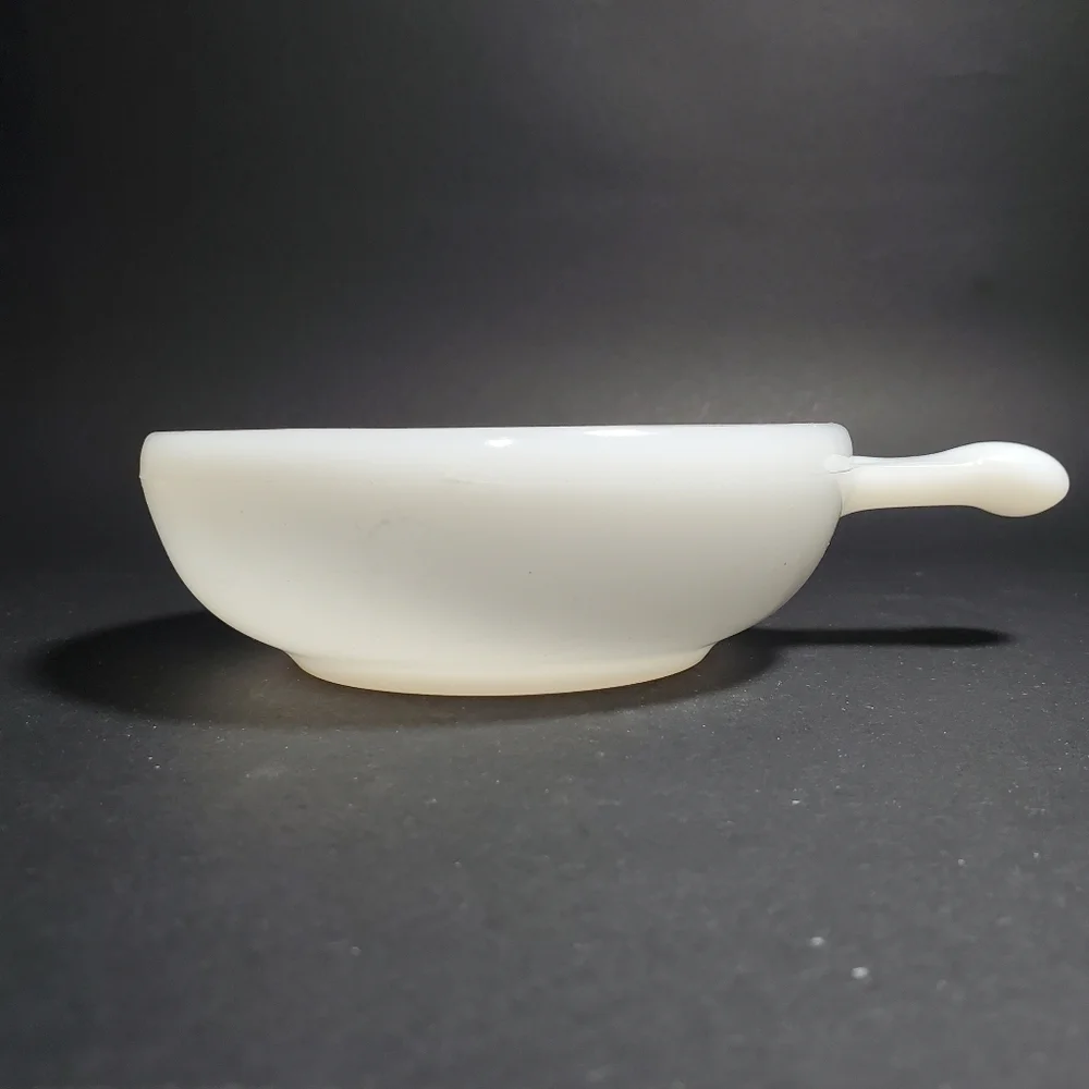 Lot Of 2 Vintage Glasbake White Milk Glass 11oz, 5
